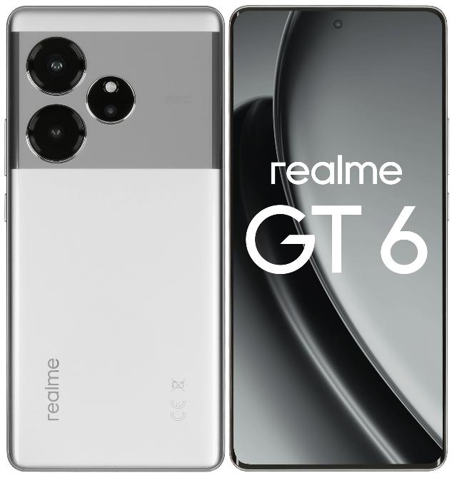 Изображение Смартфон Realme GT 6 (256 Гб/12 Гб) серебристый