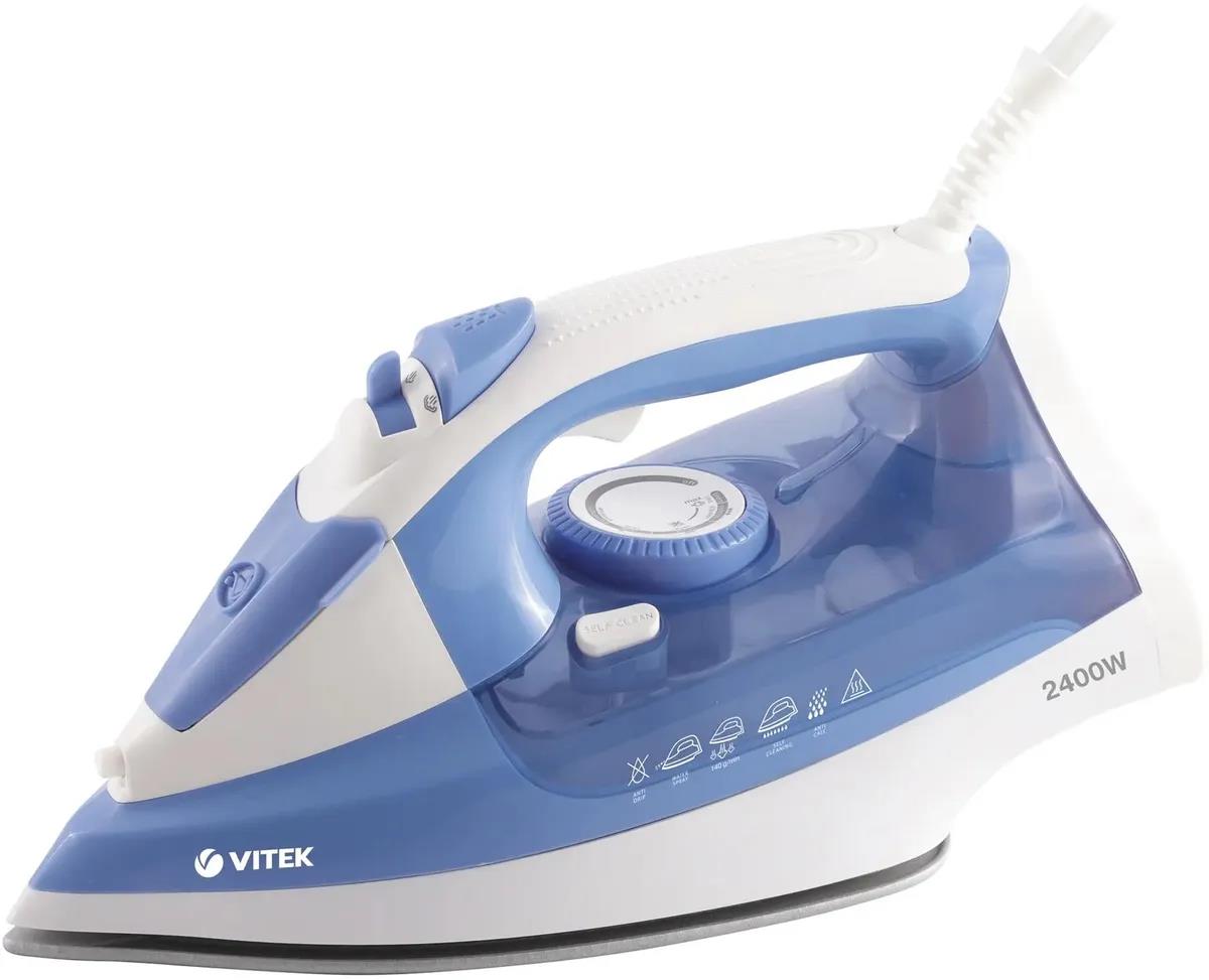 Изображение Утюг VITEK VT-8330 (2400 Вт/белый, голубой)