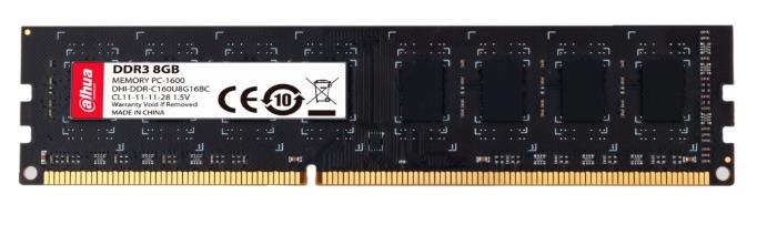 Изображение Оперативная память 8 GB DDR3 Dahua DHI-DDR-C160U8G16 (12800 МБ/с, 1600 МГц, CL11)