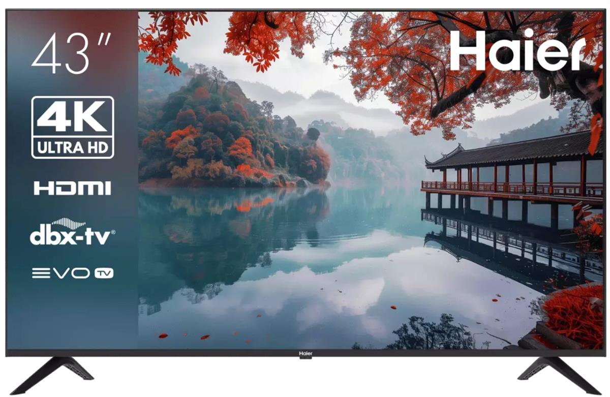 Изображение Телевизор Haier 43 Smart TV M1 43" HDR, 4K Ultra HD Smart TV черный