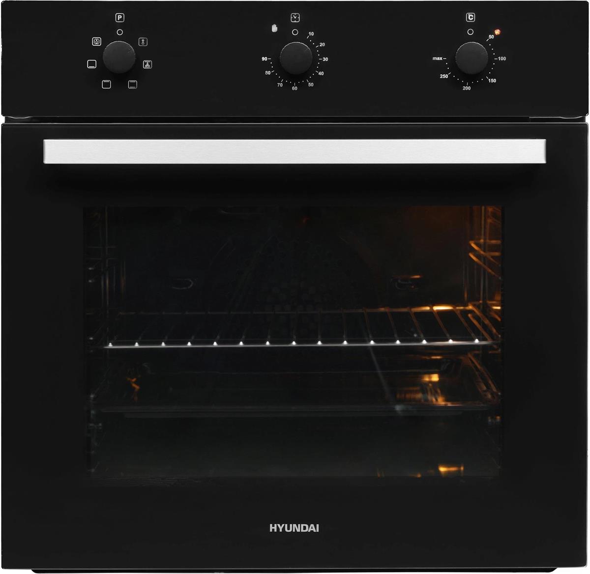 Изображение Духовой шкаф Hyundai HEO 6631 BG (68 л , чёрный)