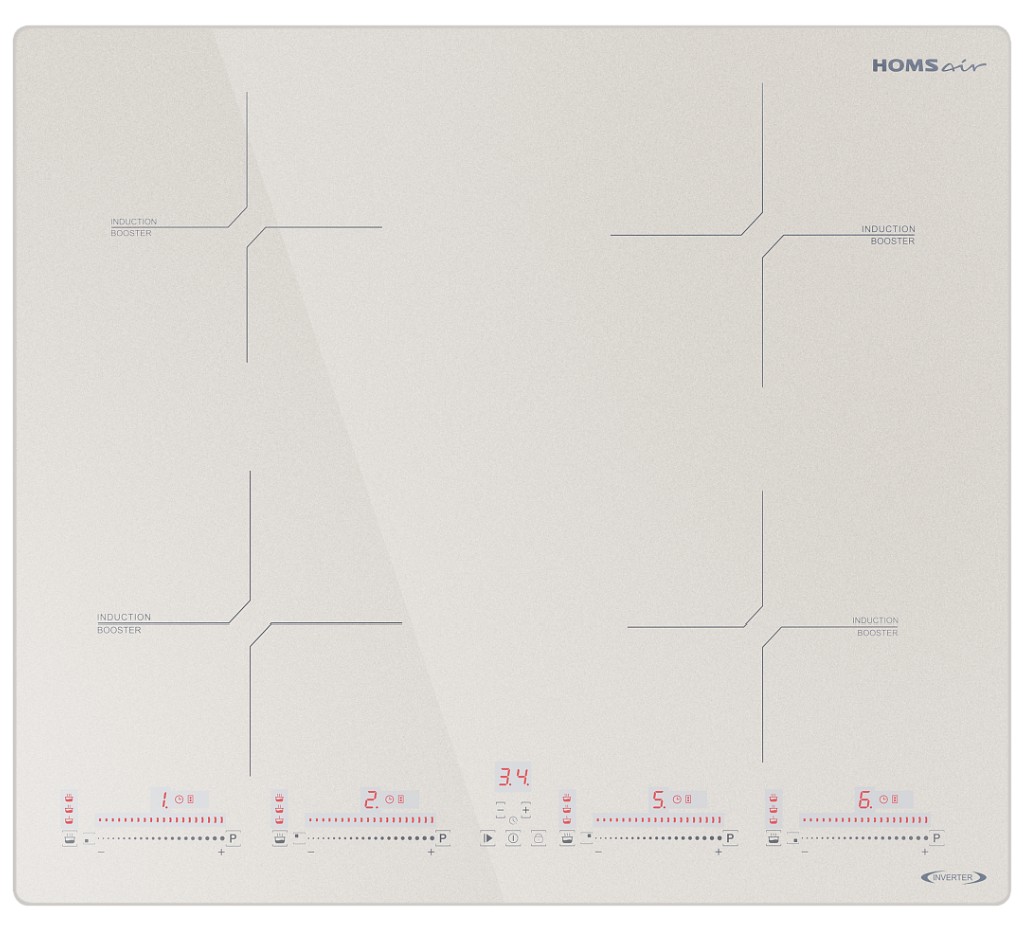 Изображение Варочная панель HOMSair HIC64SBG Inverter (белый)