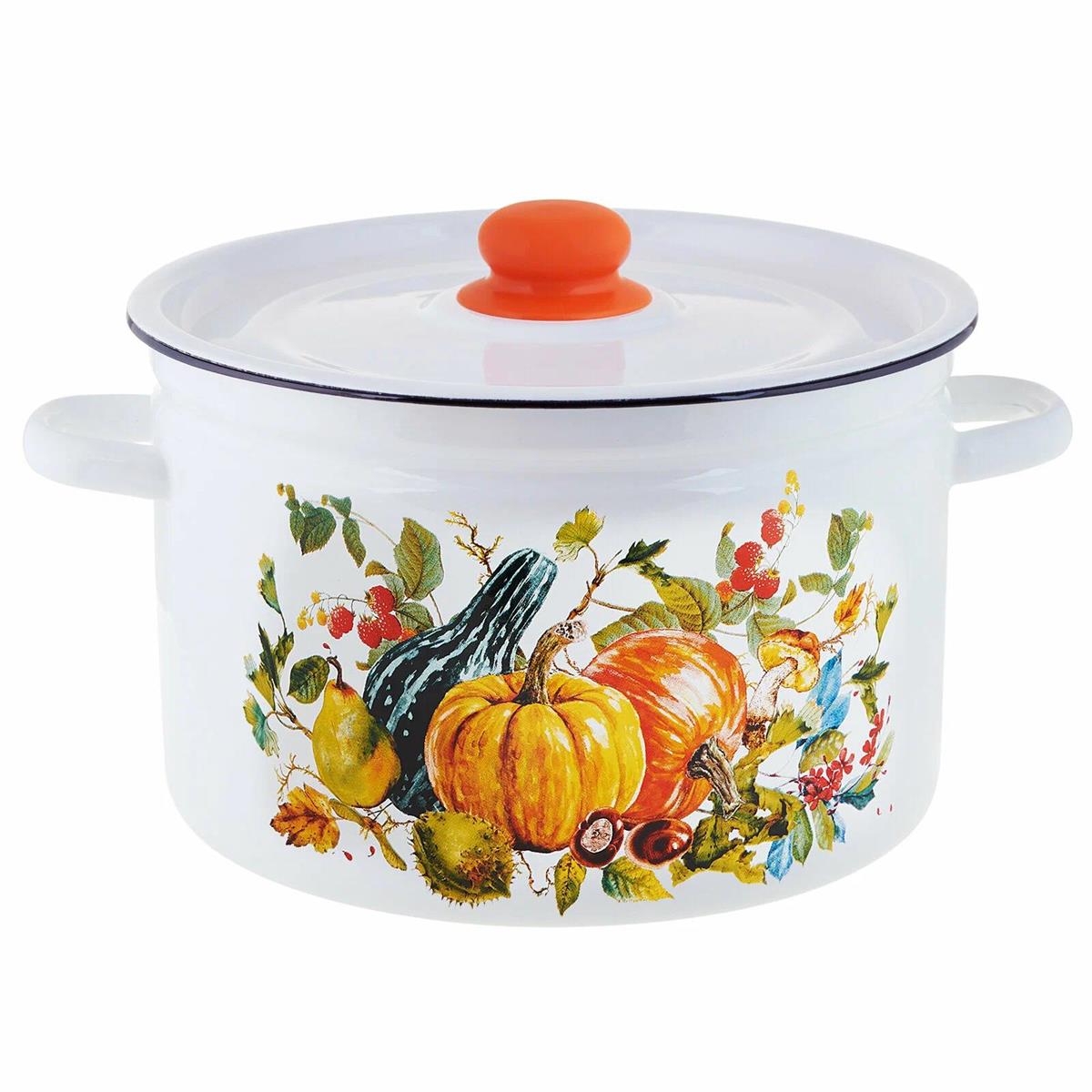 Изображение Кастрюля Appetite 1с18с Осень эмал цил (7 л )