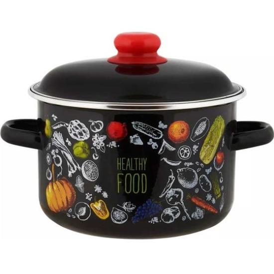 Изображение Кастрюля Appetite 1RD221М Healthy food эмал цил (5,5 л )