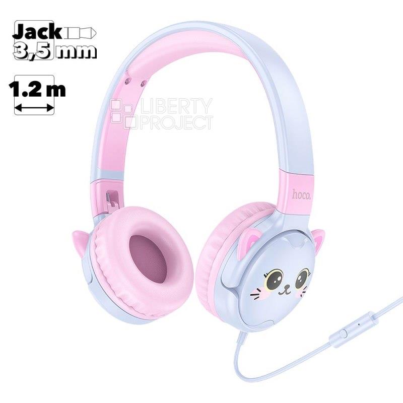 Изображение Наушники Hoco (6942007638593) W61 Blue голубой