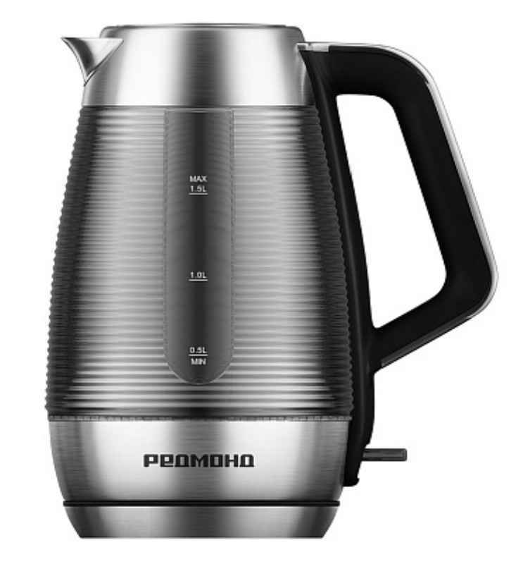 Изображение Электрический чайник REDMOND KG253 (2200 Вт/1,5 л /сталь/хром)