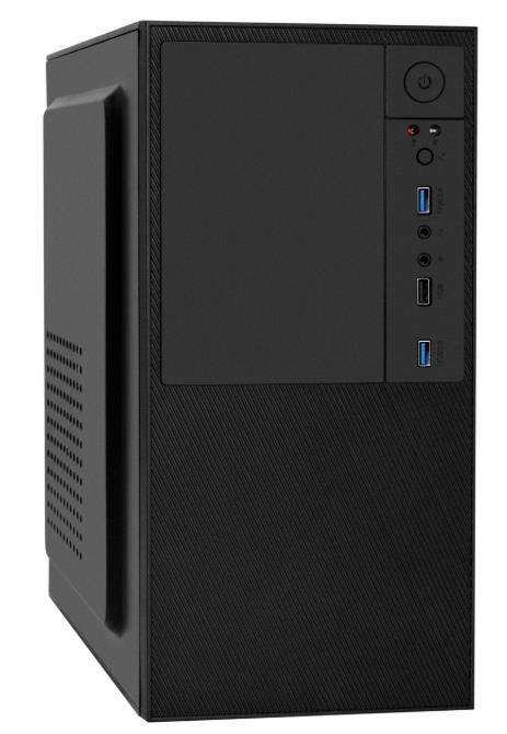 Изображение Корпус ExeGate BAA-308U2 450W Black (mATX, Mini-ITX, черный, без БП)/(EX298007RUS)