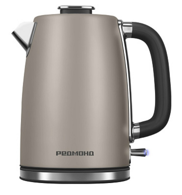 Изображение Электрический чайник REDMOND KM240 (2200 Вт/1,7 л /пластик, нержавеющая сталь/бежевый)