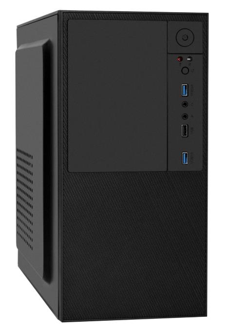 Изображение Корпус ExeGate BAA-308U2 Black (mATX, Mini-ITX, черный, без БП)/(EX297994RUS)