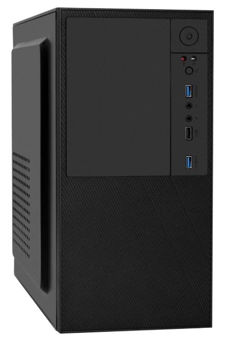 Изображение Корпус ExeGate BAA-308U2 400W Black (mATX, Mini-ITX, черный, 400 Вт)/(EX298006RUS)
