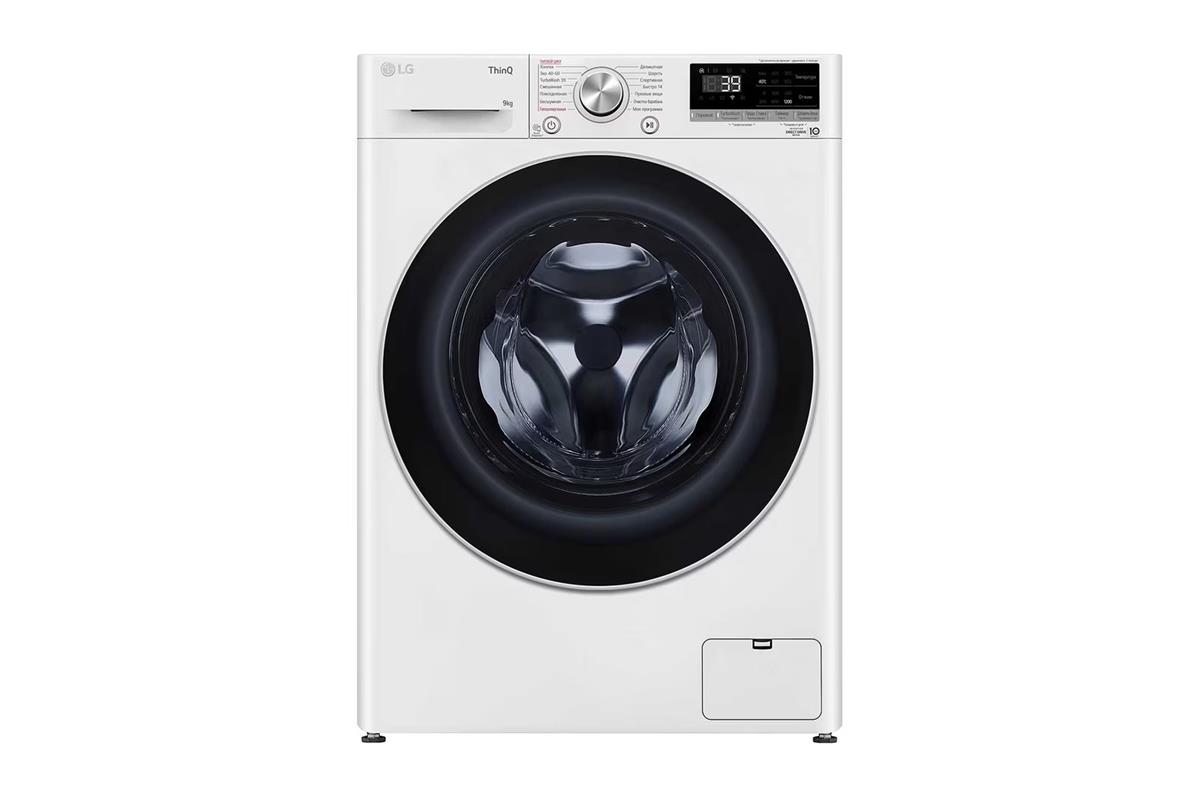Изображение Стиральная машина LG F2V7FS1W, белый (фронтальная, 9 кг, 1200 об/мин )