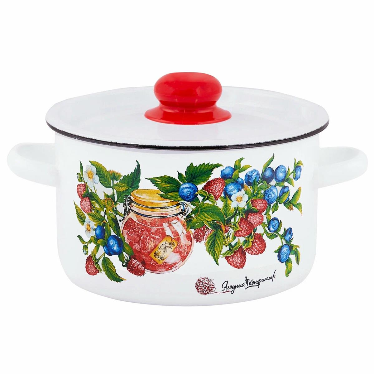 Изображение Кастрюля Appetite 1с15с/1 Конфитюр эмал цил (1,5 л )