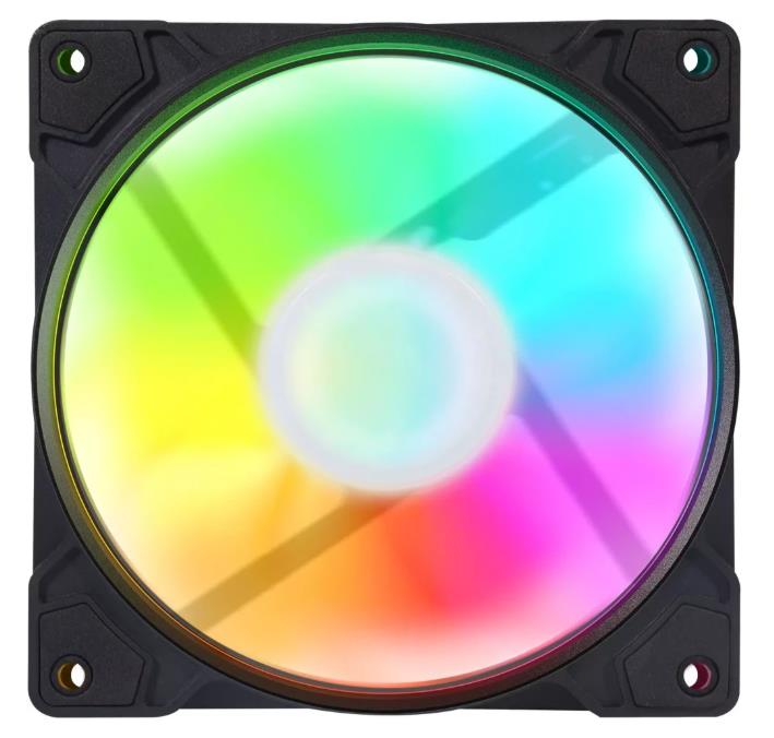 Изображение Вентилятор GMNG GG-CF120FRGB1-PWMBK (1800 об/мин , 120x120x25 мм,4-pin PWM)