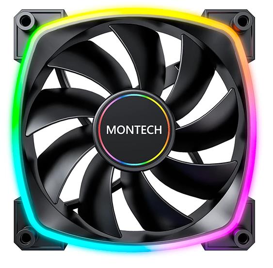 Изображение Вентилятор Montech AX140 PWM BLACK (1600 об/мин , 140x140x25 мм,4-pin PWM)