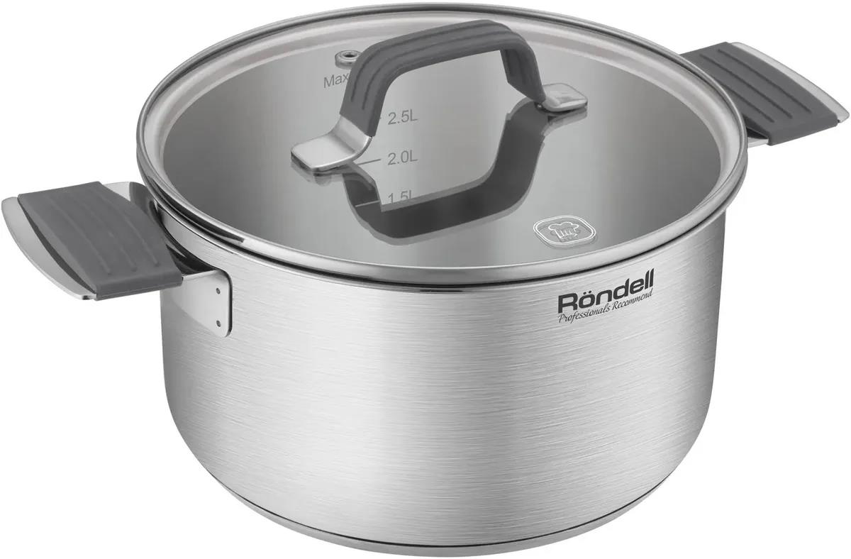 Изображение Кастрюля Rondell Normanne RDS-1813 d20см (с крышкой) стальной (3,1 л )