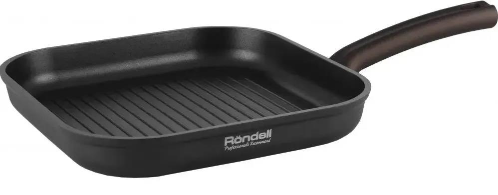 Изображение Сковорода-гриль Rondell Ginger RDA-1531 квадратная, покрытие: антипригарное ручка несъемная (без крышки) черный (26 см )