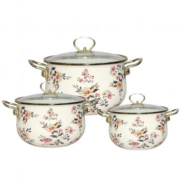 Изображение Набор кастрюль Zeidan Z-80637 Wildflowers ()
