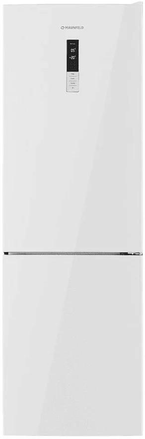Изображение Холодильник MAUNFELD MFF185NFW10 Inverter белое стекло (A++,244 кВтч/год)