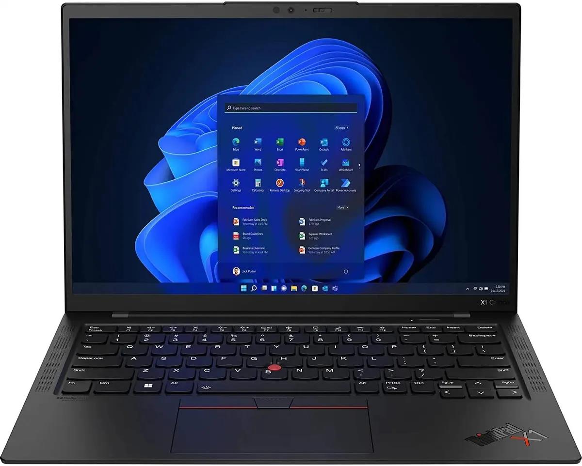 Изображение Ноутбук Lenovo ThinkPad X1 Carbon G10 (Intel 1265U 1800 МГц/ SSD 1024 ГБ  /RAM 16 ГБ/ 14" 1920x1200/VGA встроенная/ Windows 11 Pro) (21CCS9PT01)