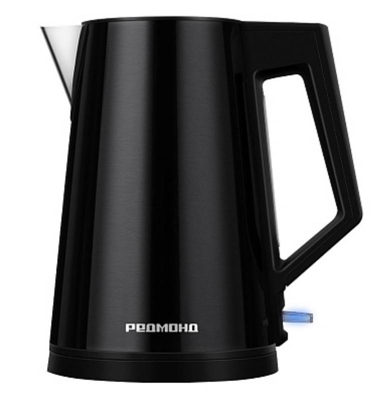 Изображение Электрический чайник REDMOND KM244 (2200 Вт/1,7 л /пластик, нержавеющая сталь/черный)