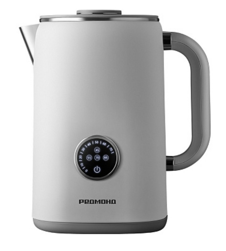 Изображение Электрический чайник REDMOND KM237 (1500 Вт/1,7 л /пластик, нержавеющая сталь/белый)