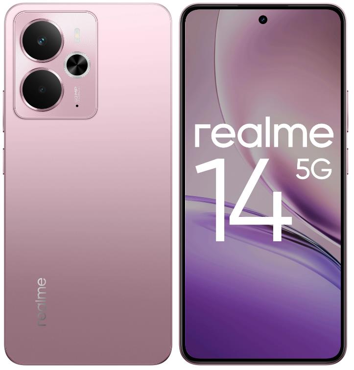 Изображение Смартфон Realme 14 5G (256 Гб/8 Гб) розовый