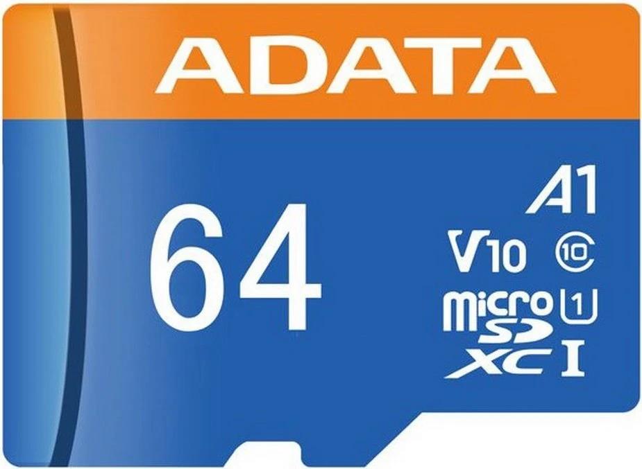 Изображение Карта памяти ADATA MicroSDXC G/AD USDX Class 10 64 Гб  AUSDX64GUICL10A1-B
