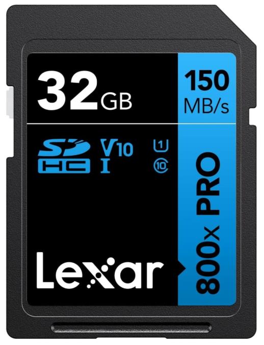Изображение Карта памяти Lexar SDHC Professional 800x PRO Class 10 32 Гб  LSD0800P032G-BNNNG