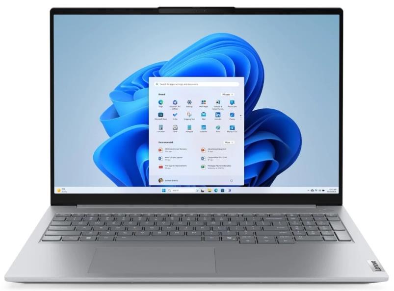 Изображение Ноутбук Lenovo ThinkBook 16 G8 IAL (Intel 255H 2000 МГц/ SSD 512 ГБ  /RAM 32 ГБ/ 16" 1920x1200/VGA встроенная/ Без ОС) (21SK0030GQ_32)