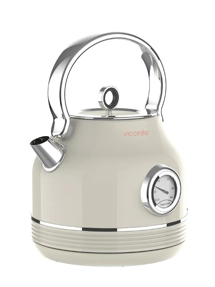 Изображение Электрический чайник Viconte VC-3337 (2200 Вт/1,7 л /металл/бежевый)