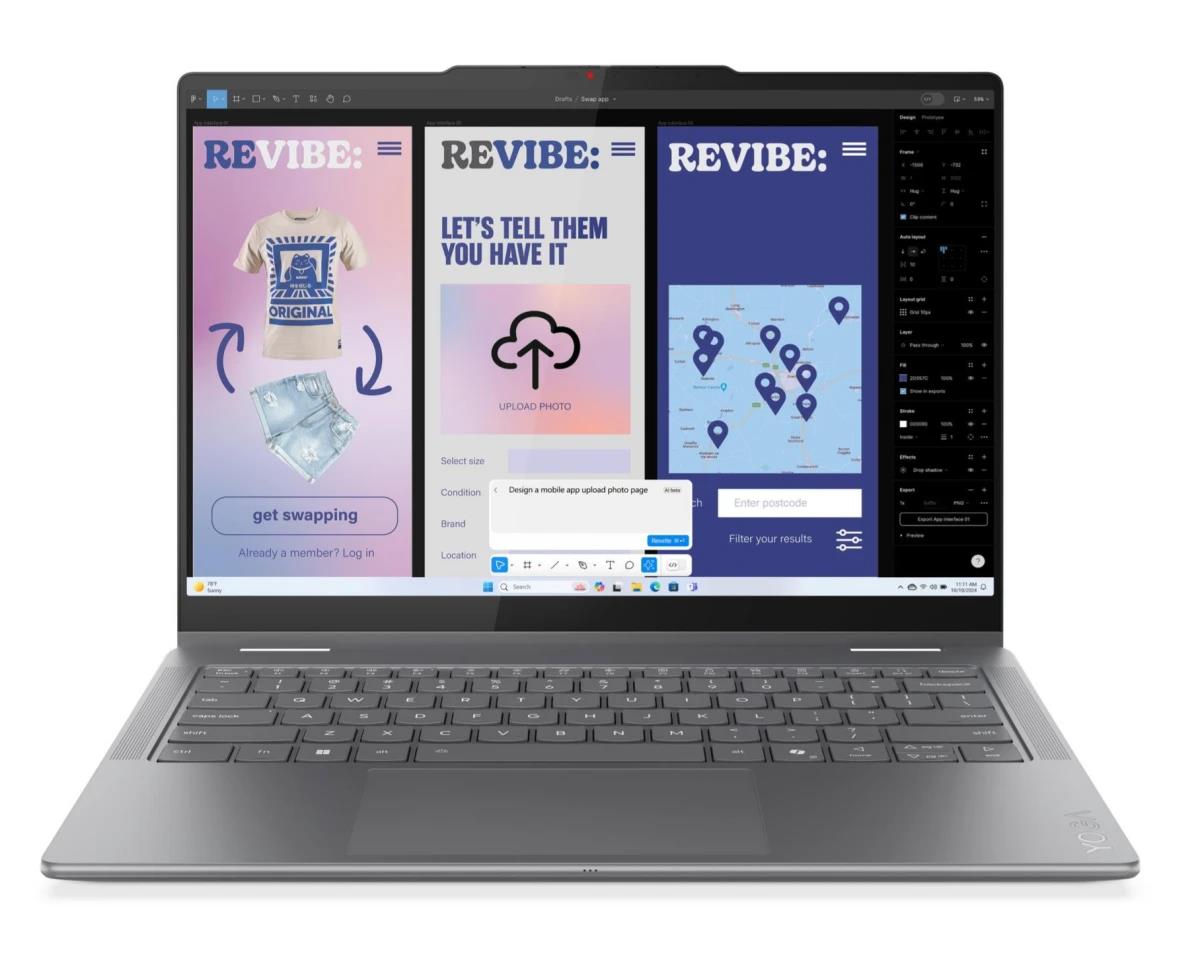 Изображение Ноутбук Lenovo Yoga 7 2-in-1 14ILL10 (Intel 256V 2200 МГц/ SSD 1024 ГБ  /RAM 16 ГБ/ 14" 1920x1200/VGA встроенная/ Без ОС) (83JQ003FRK)