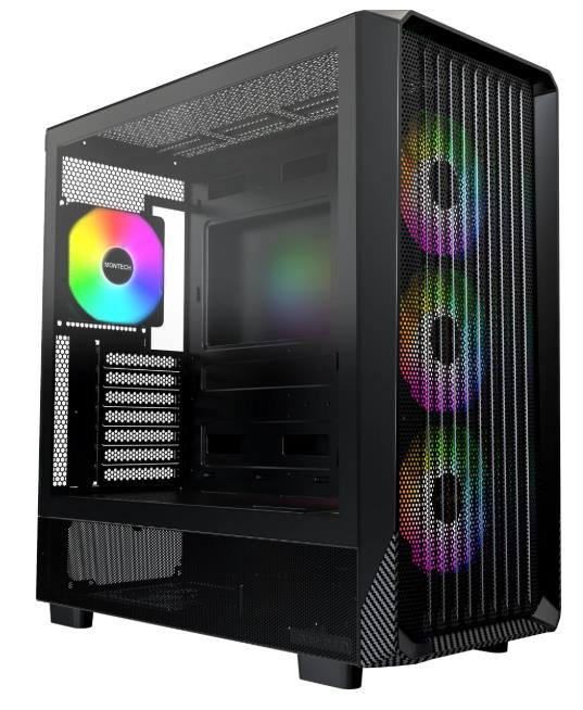 Изображение Корпус Montech X5 BLACK (mATX, ATX, Mini-ITX, EATX, SSI CEB, черный, без БП)/(X5 BLACK)