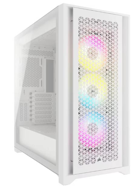 Изображение Корпус Corsair iCUE 5000D RGB Airflow White (mATX, ATX, Mini-ITX, белый, без БП)/(CC-9011243-WW)