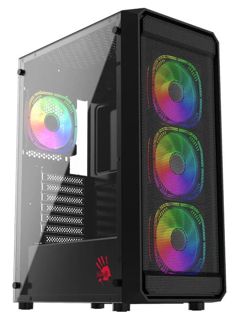 Изображение Корпус Bloody BD-CC114F Black (mATX, ATX, Mini-ITX, черный, без БП)/(BD-CC114F-BK)