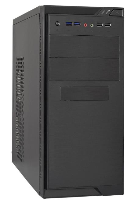 Изображение Корпус ExeGate MA-372UX-UNS500 500W Black (mATX, Mini-ITX, черный, 500 Вт)/(EX299307RUS)