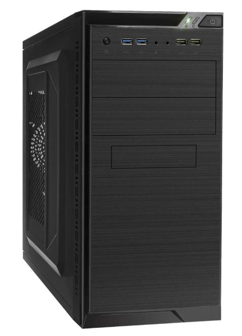 Изображение Корпус ExeGate QA-412U-UNS400 400W Black (mATX, Mini-ITX, черный, 400 Вт)/(EX299151RUS)