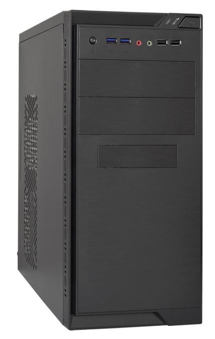 Изображение Корпус ExeGate MA-372UX-UNS350 350W Black (mATX, Mini-ITX, черный, 350 Вт)/(EX299304RUS)