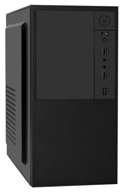 Изображение Корпус ExeGate BAA-308-UNS350 350W Black (mATX, Mini-ITX, черный, 350 Вт)/(EX299228RUS)
