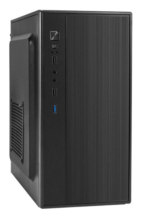 Изображение Корпус ExeGate BAA-408U-AA500 500W Black (mATX, Mini-ITX, черный, 500 Вт)/(BAA-408U-AA500)