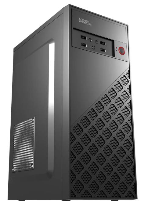 Изображение Корпус KingPrice KPCC-MD203 Black (mATX, ATX, Mini-ITX, черный, без БП)/(KPCC-MD203)
