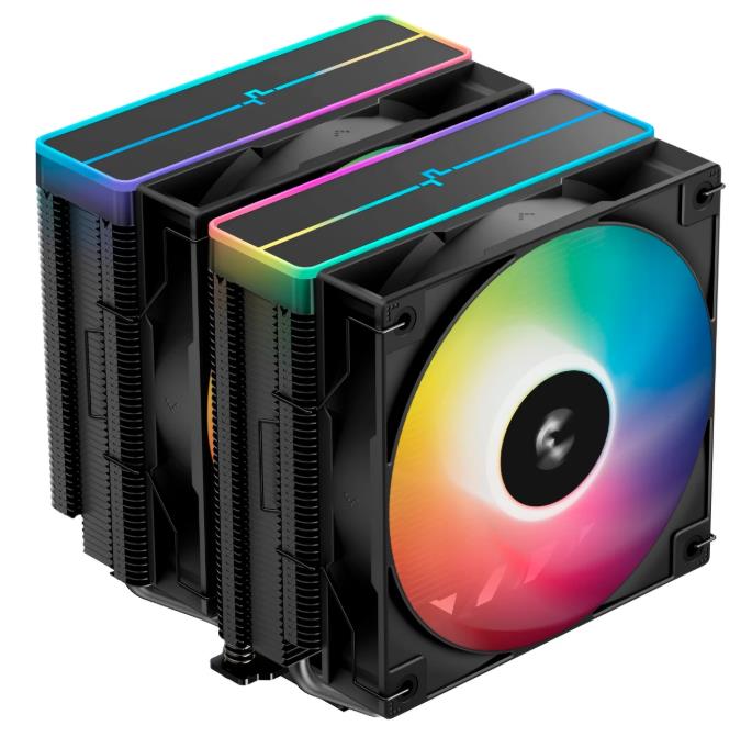 Изображение Кулер для процессора Deepcool AG620 BK ARGB V2 (AM4, LGA1150/1151/1155/S1156, LGA 1200, LGA 1700, AM5, LGA1851)2 шт