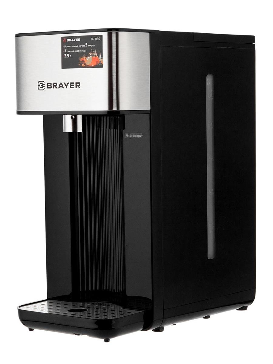 Изображение Термопот Brayer BR1089 (2,5 л /2600 Вт /черный, серебристый)