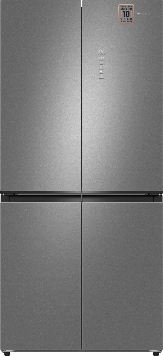 Изображение Холодильник Weissgauff WCD 450 Bru Steel Glass NoFrost Inverter серый (A+,324 кВтч/год)