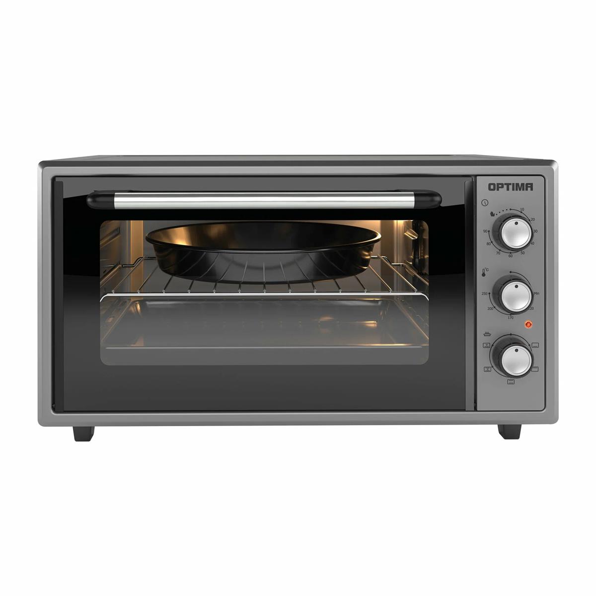 Изображение Электропечь Optima MO-48GF (48 л /1600 Вт /серый)