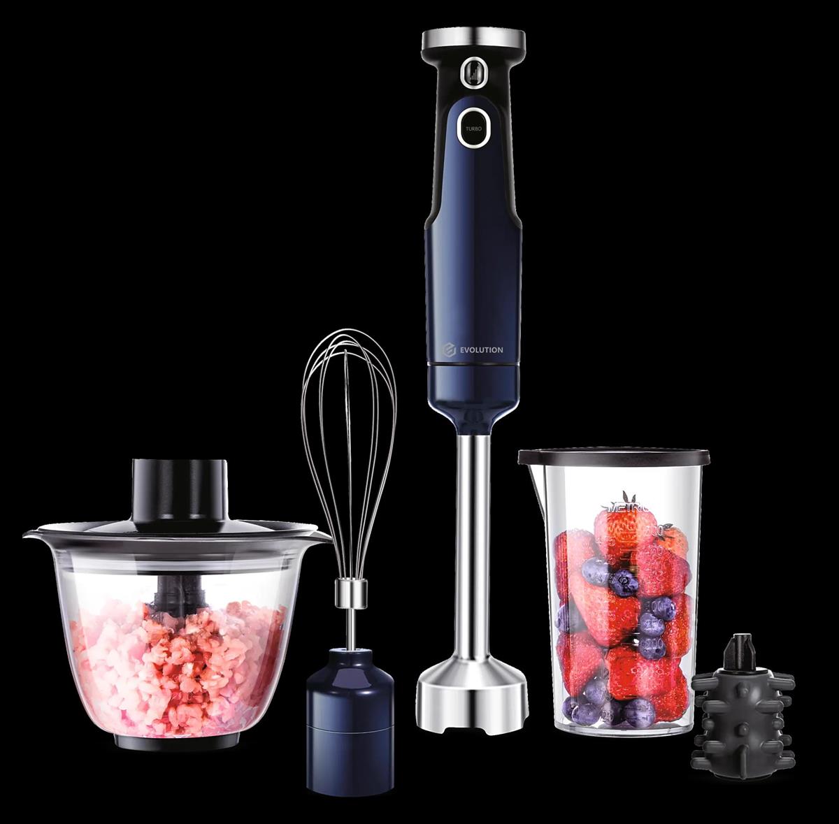 Изображение Блендер EVOLUTION HBS-0651 Blue (погружной/600 Вт/синий)