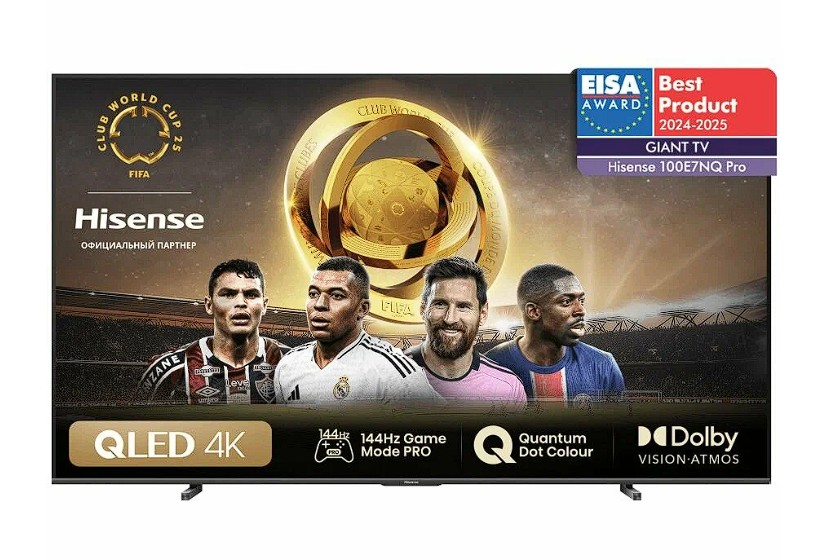Изображение Телевизор Hisense 100E7NQ PRO 100'' HDR, 4K Ultra HD Smart TV черный