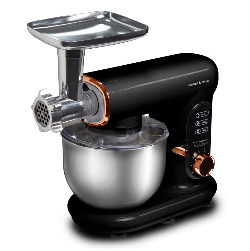 Изображение Кухонный комбайн Zigmund & Shtain De Luxe ZKM-1000 (5 л /1200 Вт /черный)