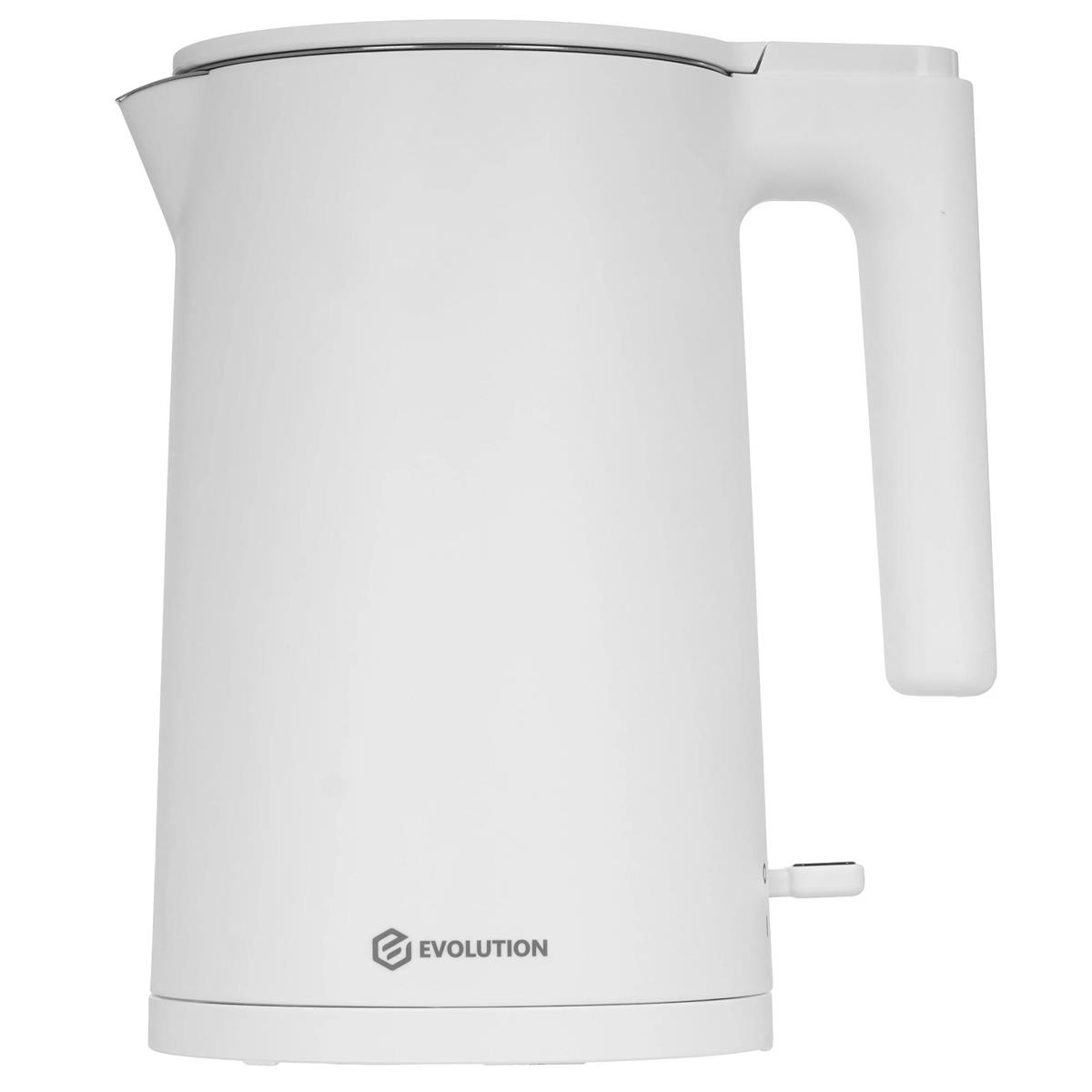 Изображение Электрический чайник EVOLUTION KP17221 White (2200 Вт/1,7 л /пластик/белый)