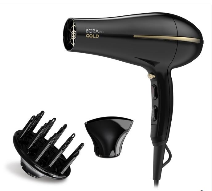 Изображение Фен GA.MA BORA GOLD - DW (GH0825) (2200 Вт /черный)