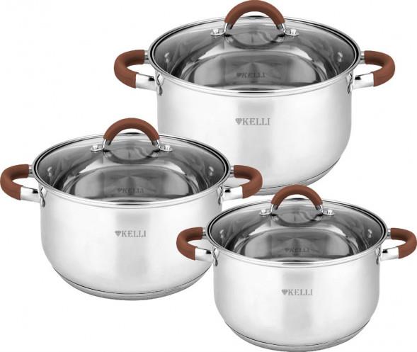 Изображение Набор посуды Kelli KL-4236 коричневый